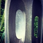 Barbara Hepworth sculpture and garden detail